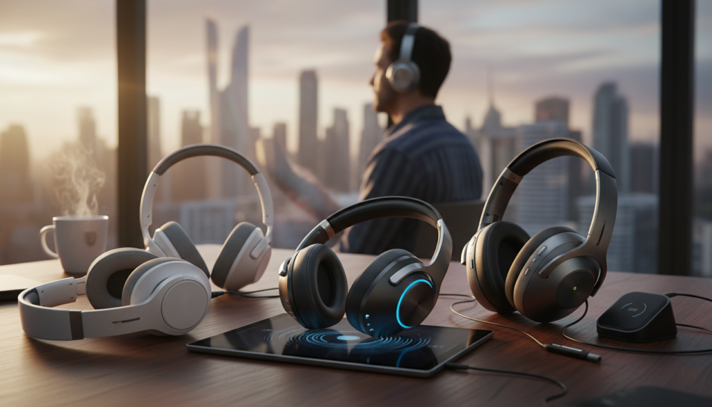 Editorial photograph for article about: The Best Noise-Cancelling Headphones You Can Buy in 2026