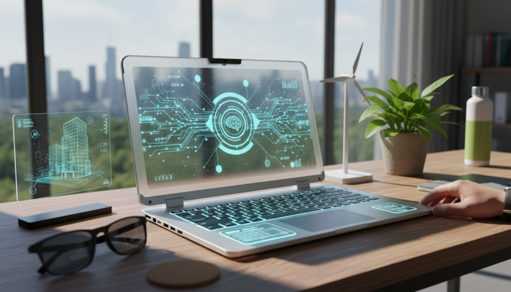 Editorial photograph for article about: The Complete Laptop Buying Guide 2026: AI-Powered Performance Meets Sustainable Innov