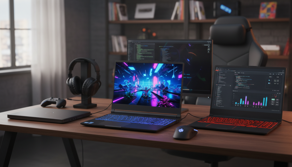 Editorial photograph for article about: Best Gaming Laptops Under 500: Top Performers That Won\'t Break the Bank