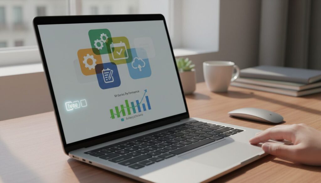 Editorial photograph for article about: Best Productivity Apps for MacBook Air: Complete 2026 Guide