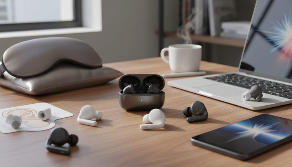 Editorial photograph for article about: Best Wireless Earbuds with Active Noise Cancelling: Complete Guide for Every Need